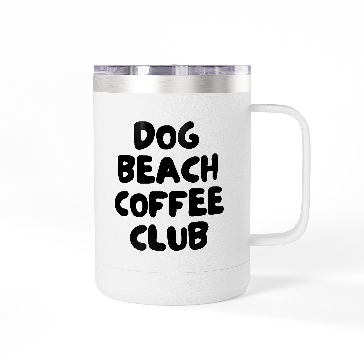 Dog Beach Coffee Club - 15oz Insulated Coffee Mug