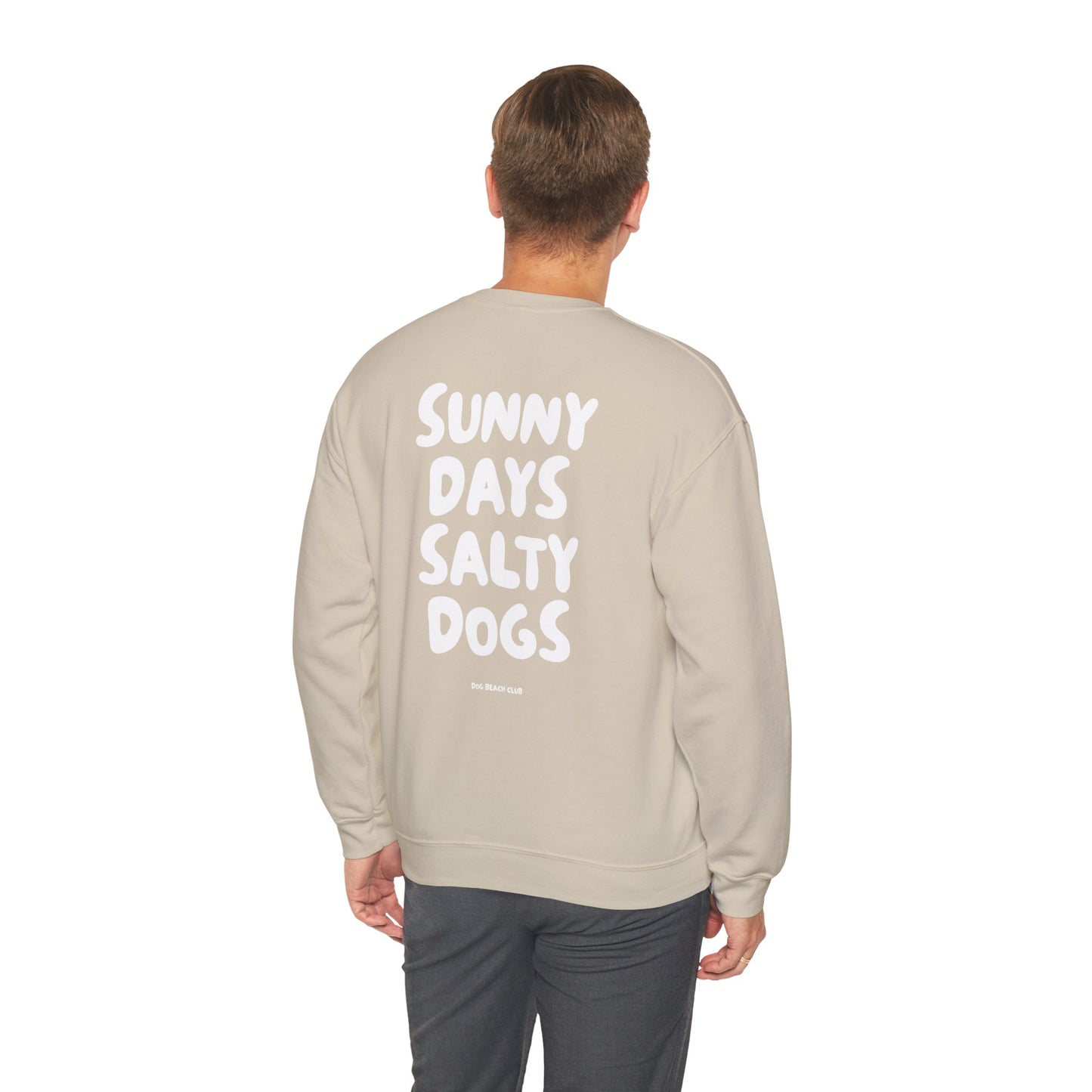 Sunny Days Salty Dogs Crewneck | Dog Beach Crewneck Sweatshirt