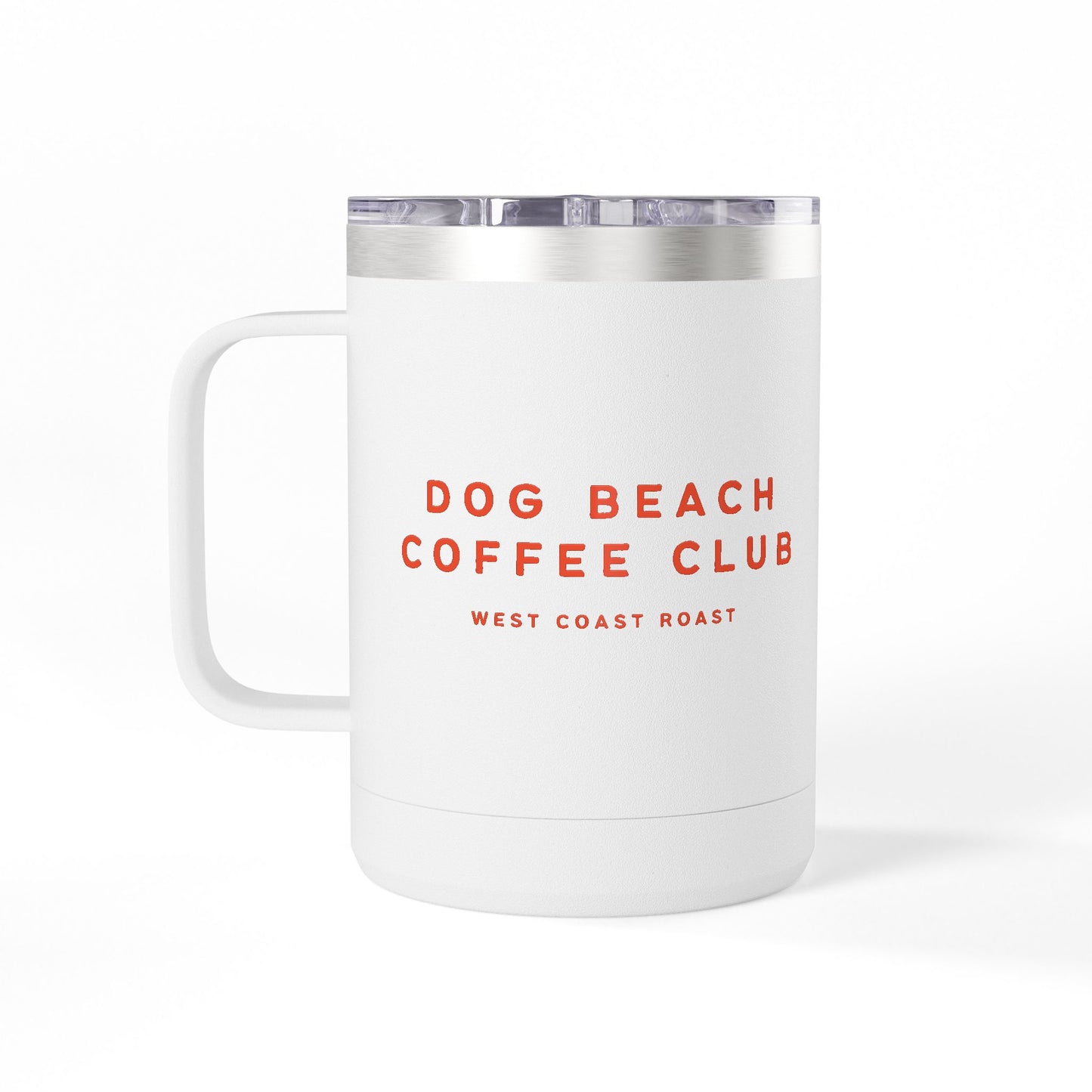 Dog Beach Insulated Coffee Mug 15oz