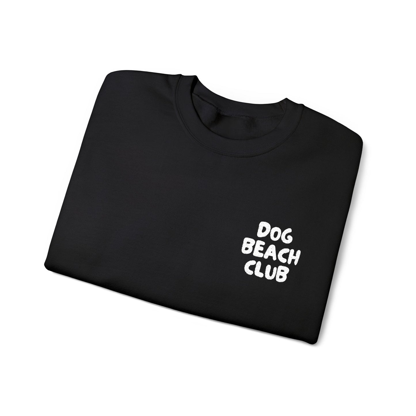Dog Beach Club Crewneck Sweatshirt — Embroidered Logo