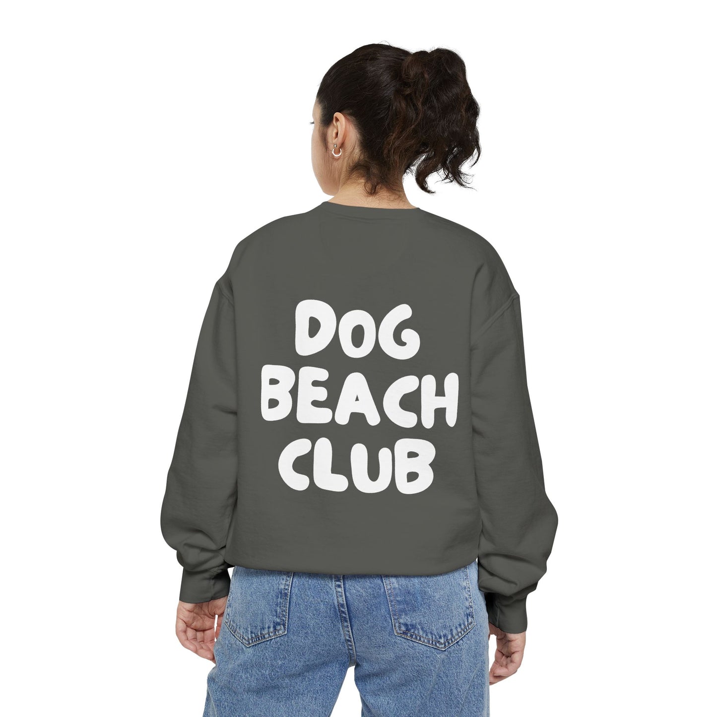 Dog Beach Club Sweatshirt — "DBC / Dog Beach Club" Crewneck
