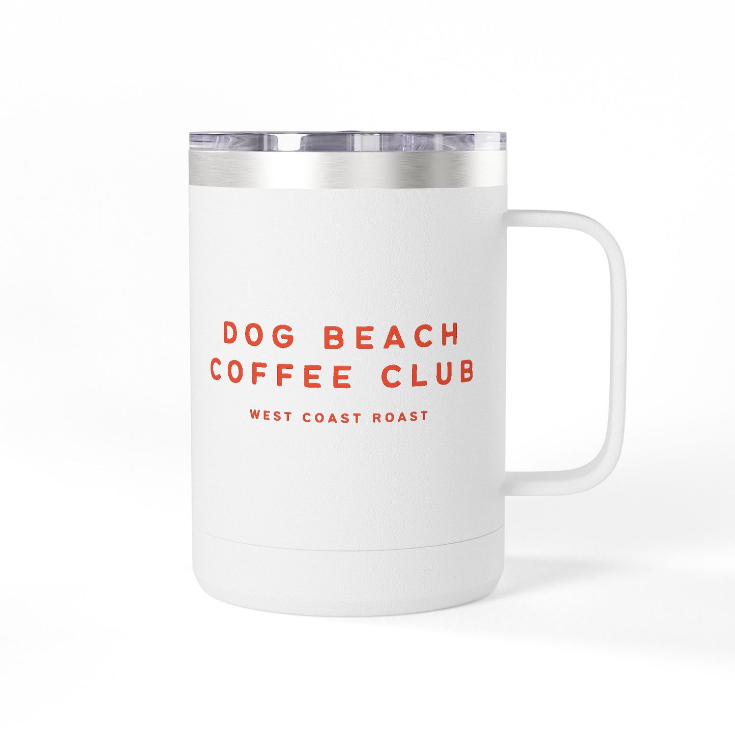 Dog Beach Insulated Coffee Mug 15oz