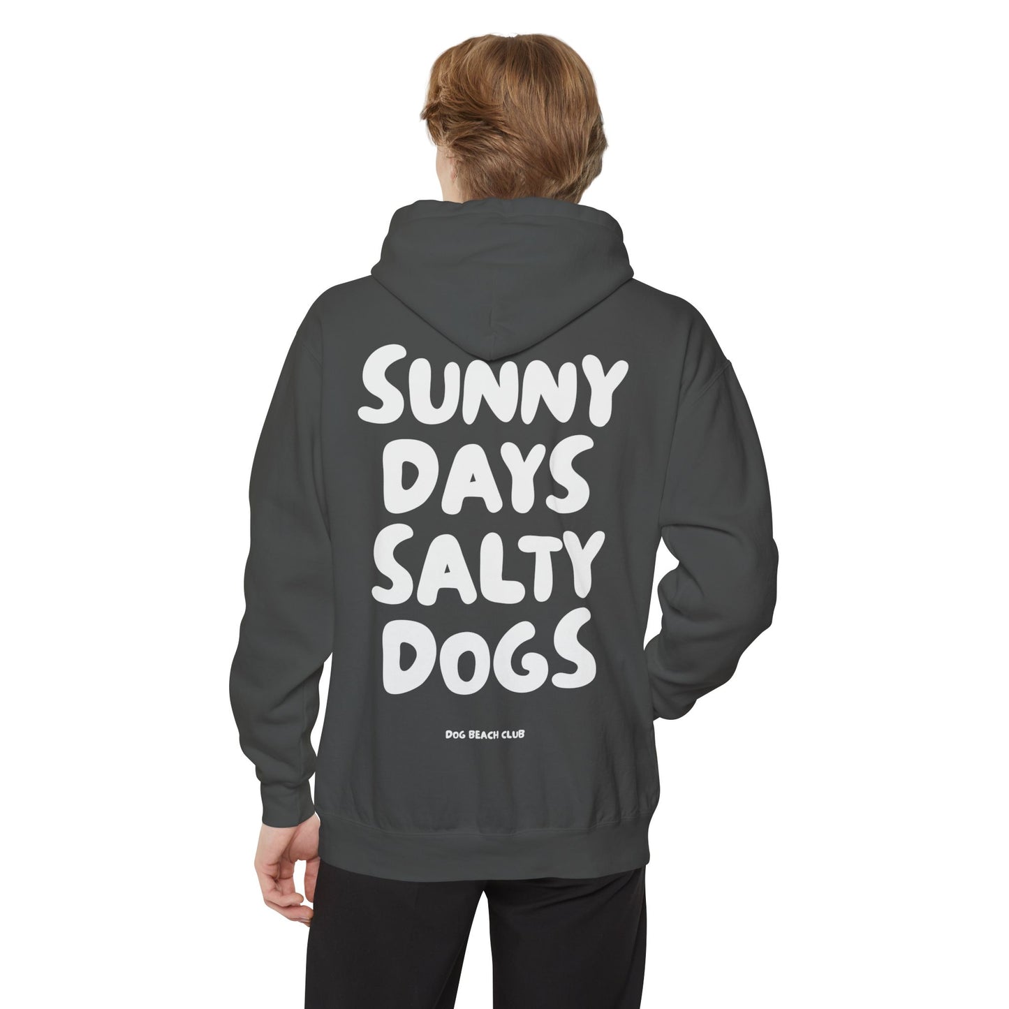 Sunny Days Salty Dogs Hoodie | Hooded Sweatshirt for Dog Beach
