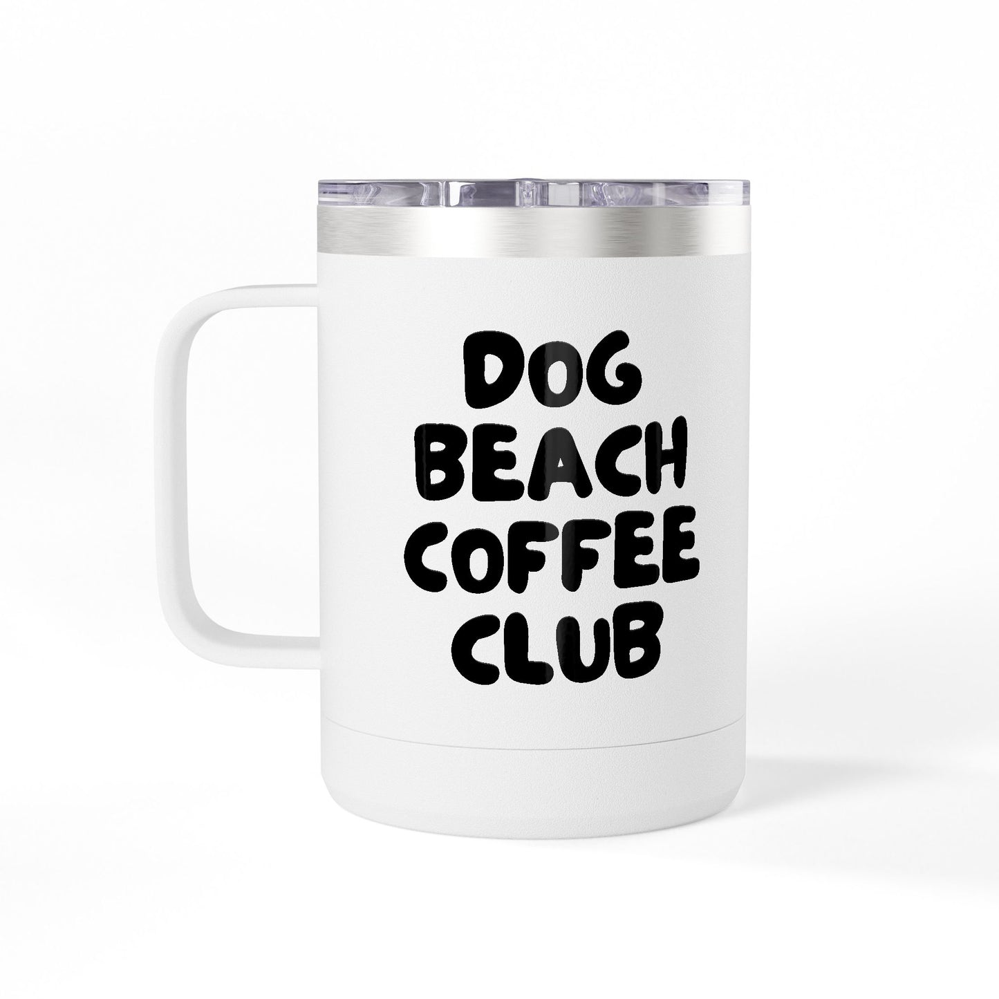Dog Beach Coffee Club - 15oz Insulated Coffee Mug