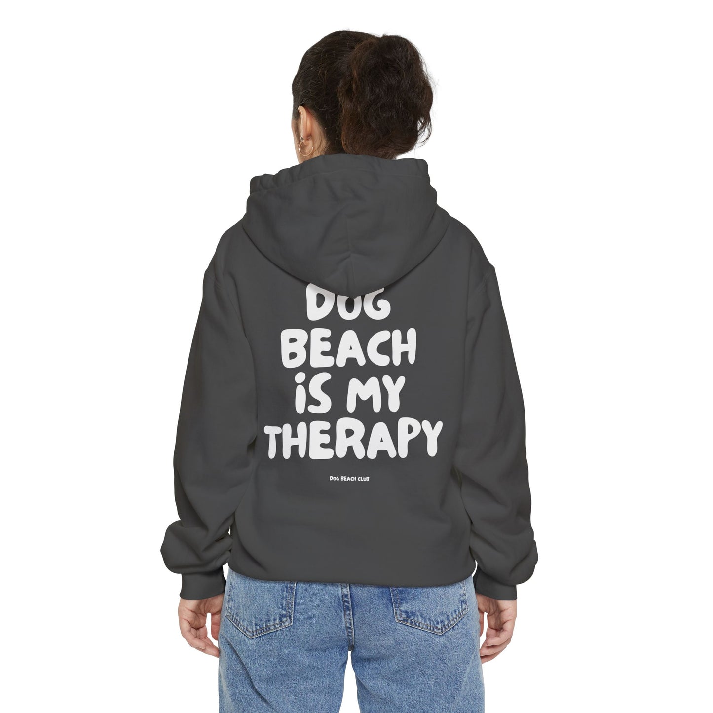 Dog Beach Is My Therapy Hoodie | Hooded Sweatshirt for Dog Beach