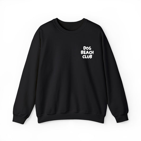 Dog Beach Club Crewneck Sweatshirt — Embroidered Logo