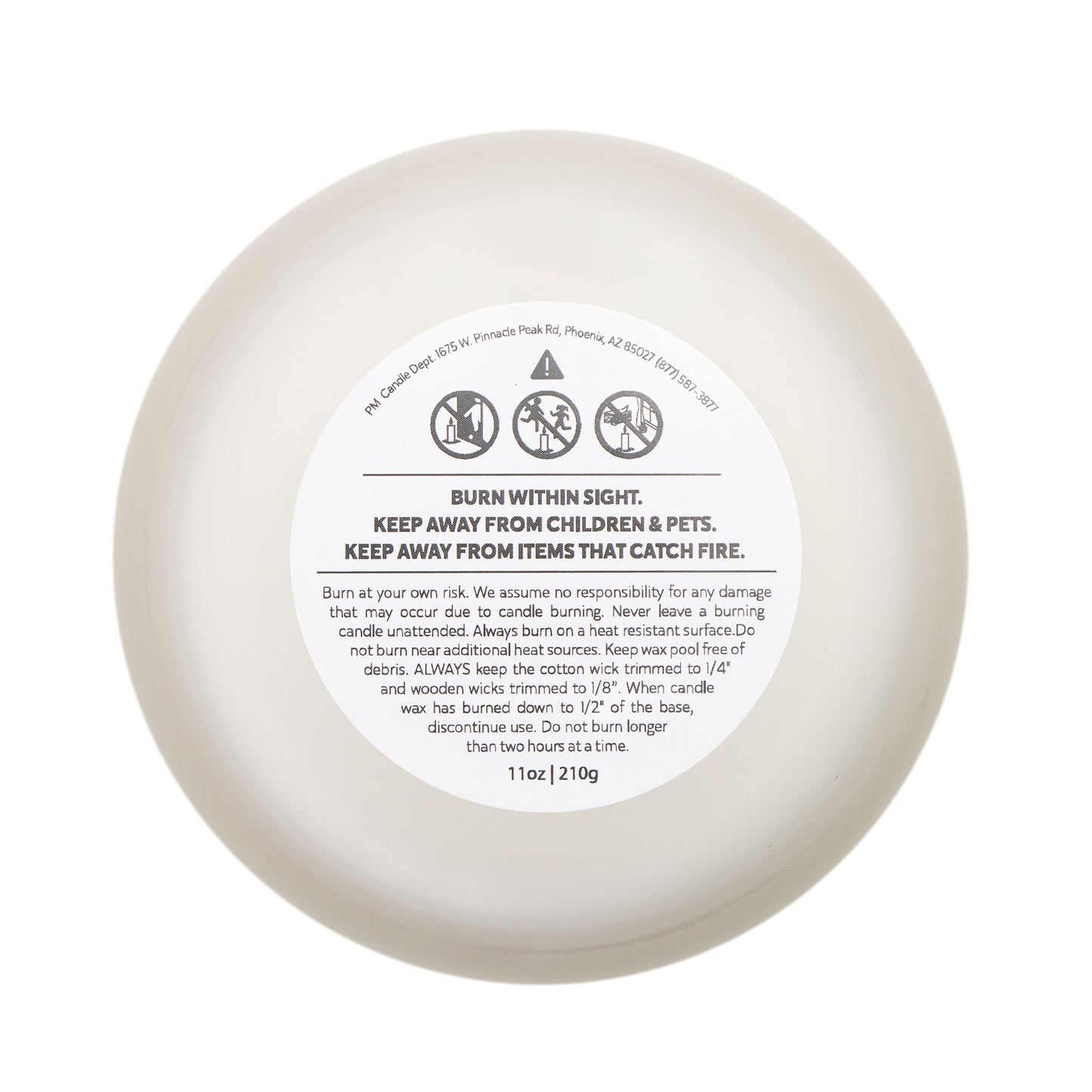 Smells Like Dog Beach Frosted Glass Candle — Pacific Ocean Scent, 11oz